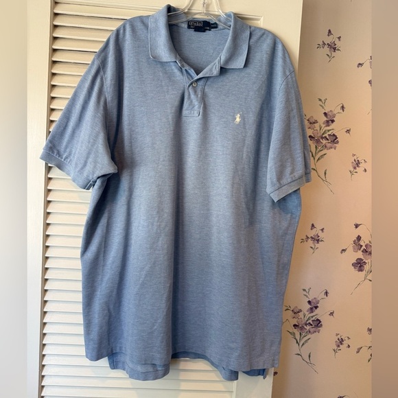 Polo by Ralph Lauren Men's Light Blue Short Sleeve Polo Shirt in XXL - Picture 1 of 7